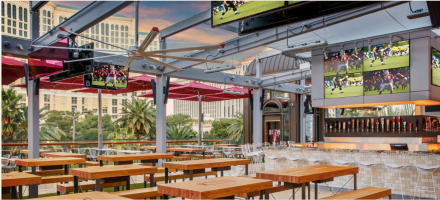 Patio Bar Video Wall