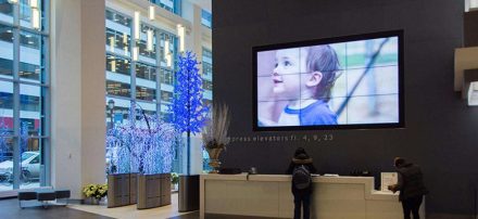 Office Lobby Video Wall